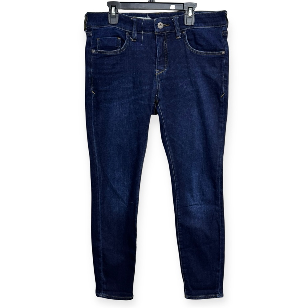 Anthropologie: Pilcro Mid Rise Dark Indigo Skinny Jeans Size‎ 29P